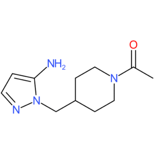 1-{4-[(5-Amino-1H-pyrazol-1-yl)methyl]piperidin-1-yl}ethan-1-one