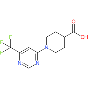 1-[6-(Trifluoromethyl)pyrimidin-4-yl]piperidine-4-carboxylic acid