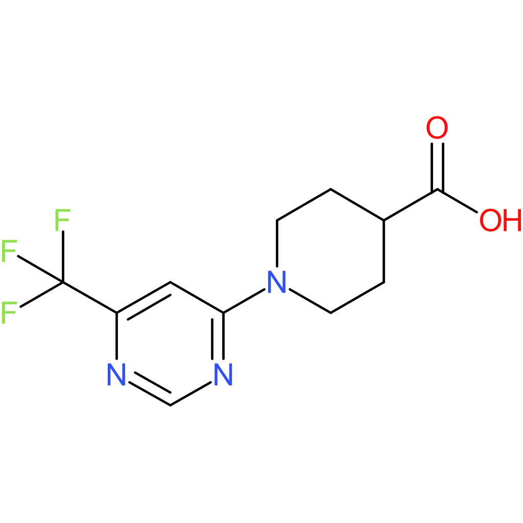 1-[6-(Trifluoromethyl)pyrimidin-4-yl]piperidine-4-carboxylic acid