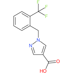 1-[2-(Trifluoromethyl)benzyl]-1H-pyrazole-4-carboxylic acid