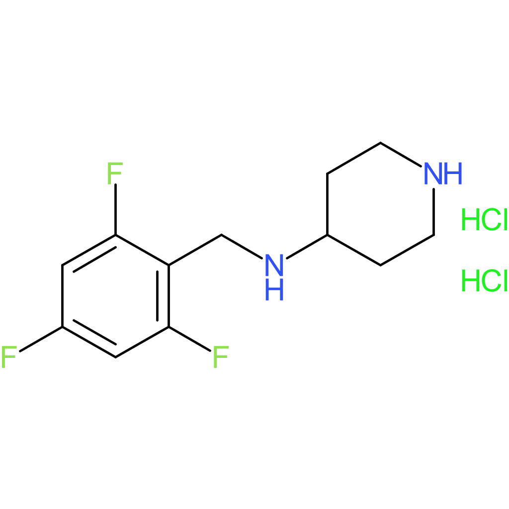 N-(2,4,6-Trifluorobenzyl)piperidin-4-amine dihydrochloride