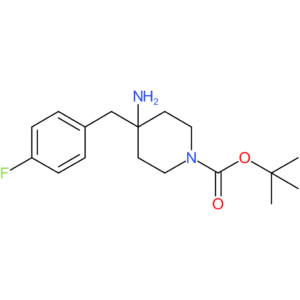 tert-Butyl 4-amino-4-(4-fluorobenzyl)piperidine-1-carboxylate
