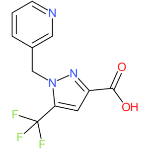1-(Pyridin-3-ylmethyl)-5-(trifluoromethyl)-1H-pyrazole-3-carboxylic acid