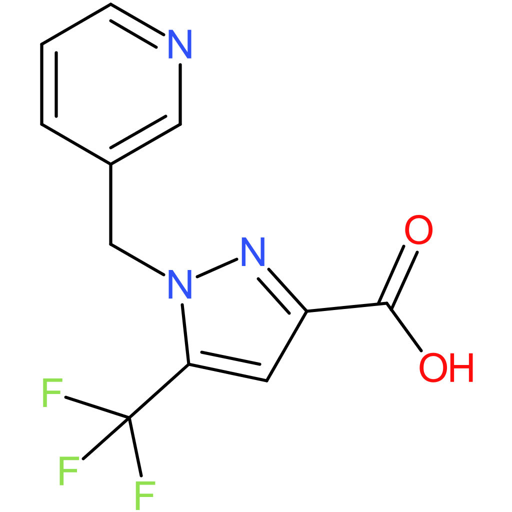 1-(Pyridin-3-ylmethyl)-5-(trifluoromethyl)-1H-pyrazole-3-carboxylic acid