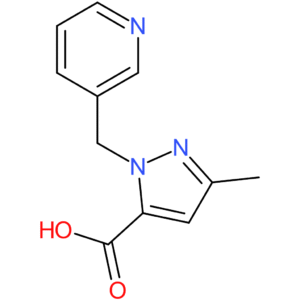 3-Methyl-1-(pyridin-3-ylmethyl)-1H-pyrazole-5-carboxylic acid