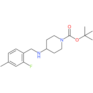 tert-Butyl 4-(2-fluoro-4-methylbenzylamino)piperidine-1-carboxylate