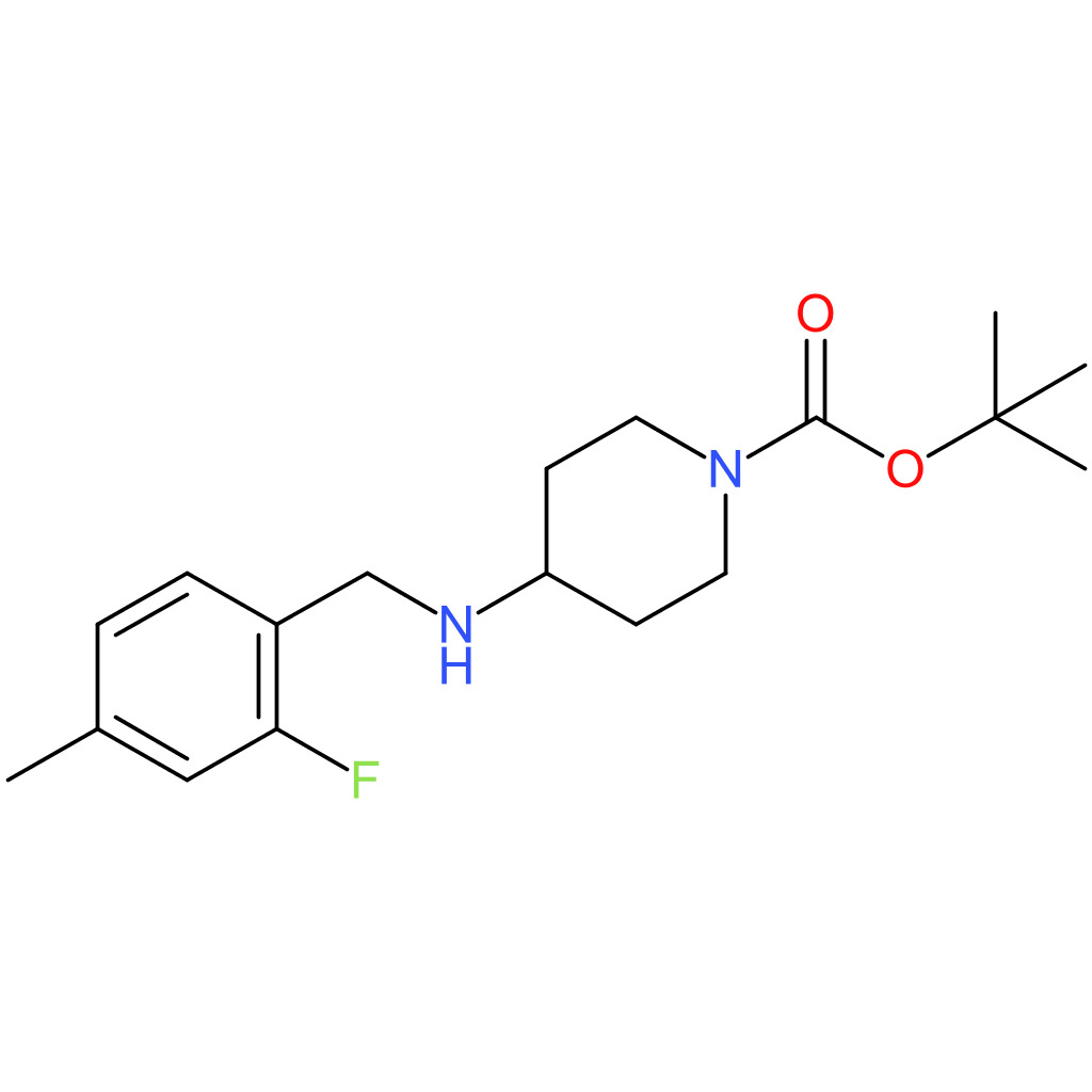 tert-Butyl 4-(2-fluoro-4-methylbenzylamino)piperidine-1-carboxylate