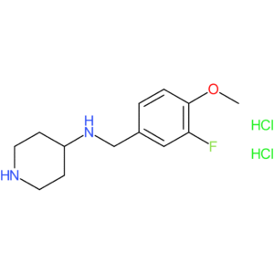 N-(3-Fluoro-4-methoxybenzyl)piperidin-4-amine dihydrochloride
