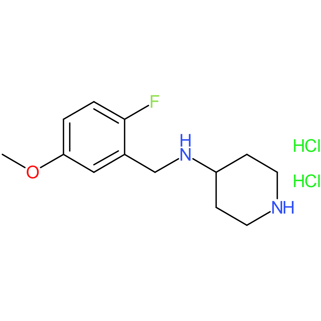N-(2-Fluoro-5-methoxybenzyl)piperidin-4-amine dihydrochloride