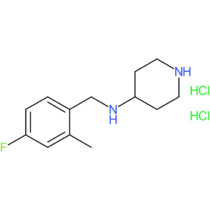 N-(4-Fluoro-2-methylbenzyl)piperidin-4-amine dihydrochloride