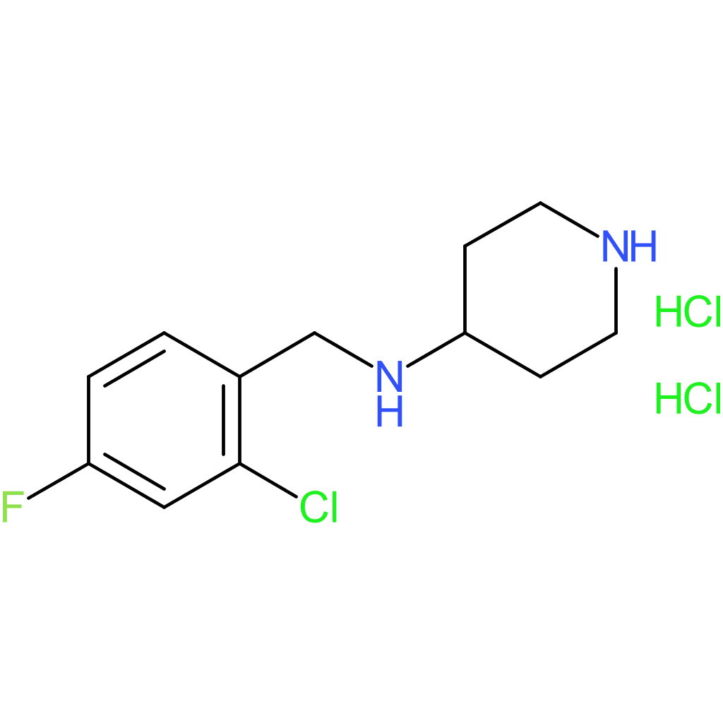 N-(2-Chloro-4-fluorobenzyl)piperidin-4-amine dihydrochloride