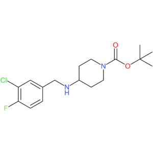 tert-Butyl 4-(3-chloro-4-fluorobenzylamino)piperidine-1-carboxylate
