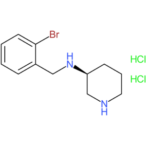 (S)-N-[(2-Bromophenyl)methyl]piperidin-3-amine dihydrochloride