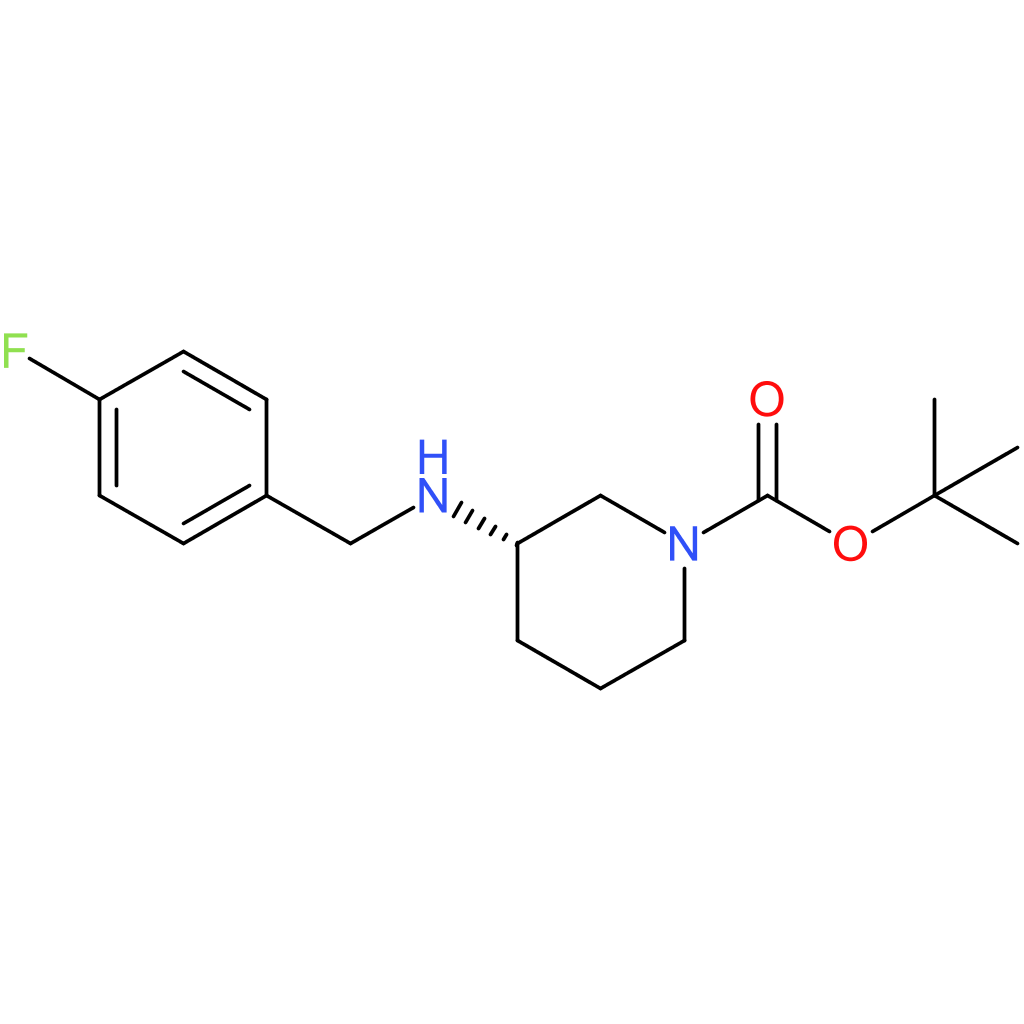 (S)-tert-Butyl 3-{[(4-fluorophenyl)methyl]amino}piperidine-1-carboxylate