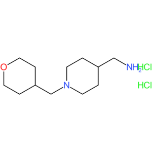 {1-[(Tetrahydro-2H-pyran-4-yl)methyl]piperidin-4-yl}methanamine dihydrochloride