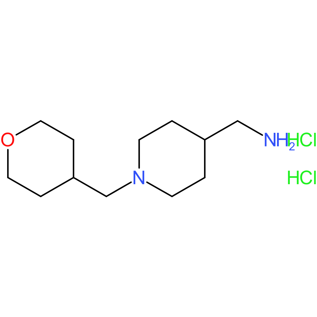 {1-[(Tetrahydro-2H-pyran-4-yl)methyl]piperidin-4-yl}methanamine dihydrochloride