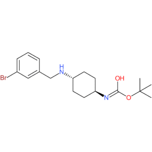 tert-Butyl (1R*,4R*)-4-(3-bromobenzylamino)cyclohexylcarbamate