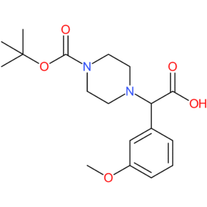 2-[4-(tert-Butoxycarbonyl)piperazin-1-yl]-2-(3-methoxyphenyl)acetic acid