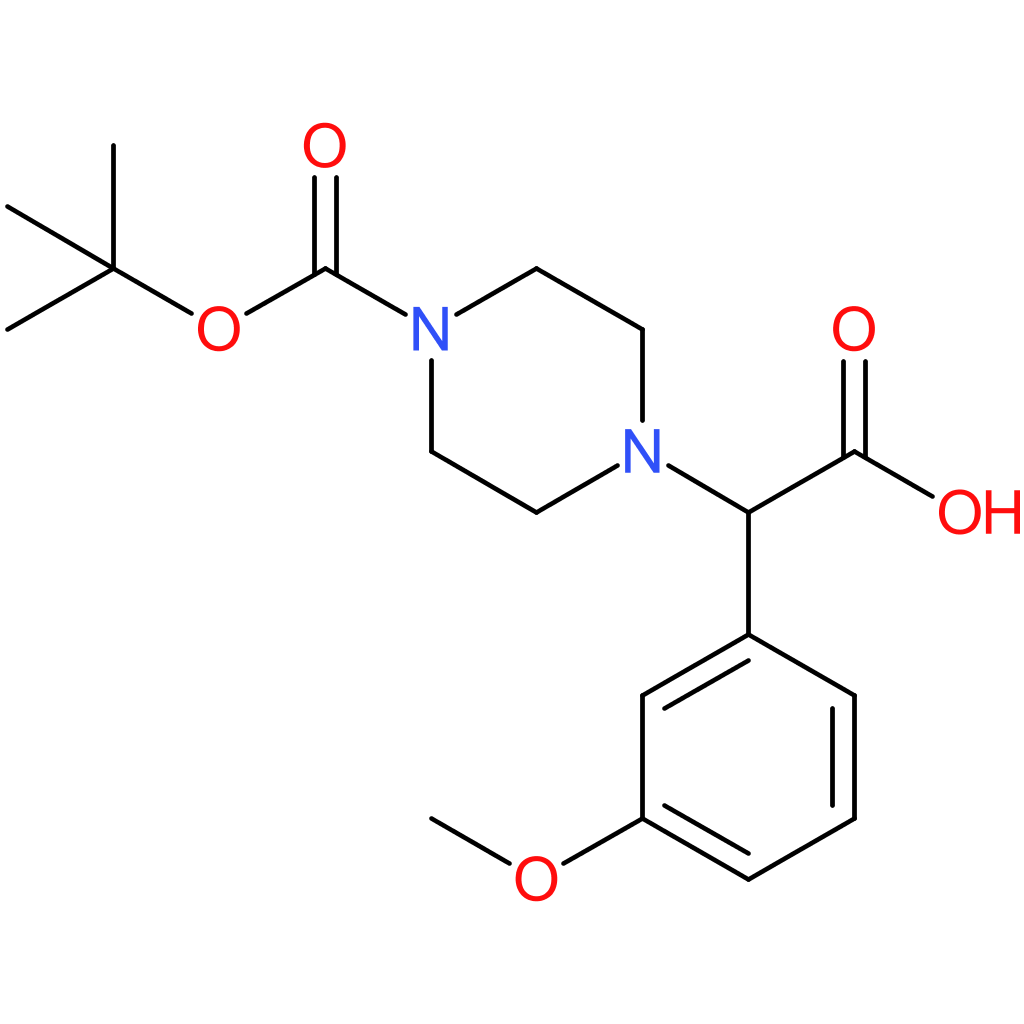 2-[4-(tert-Butoxycarbonyl)piperazin-1-yl]-2-(3-methoxyphenyl)acetic acid
