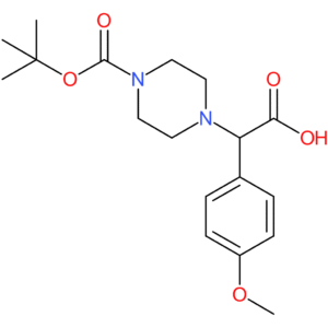 2-[4-(tert-Butoxycarbonyl)piperazin-1-yl]-2-(4-methoxyphenyl)acetic acid