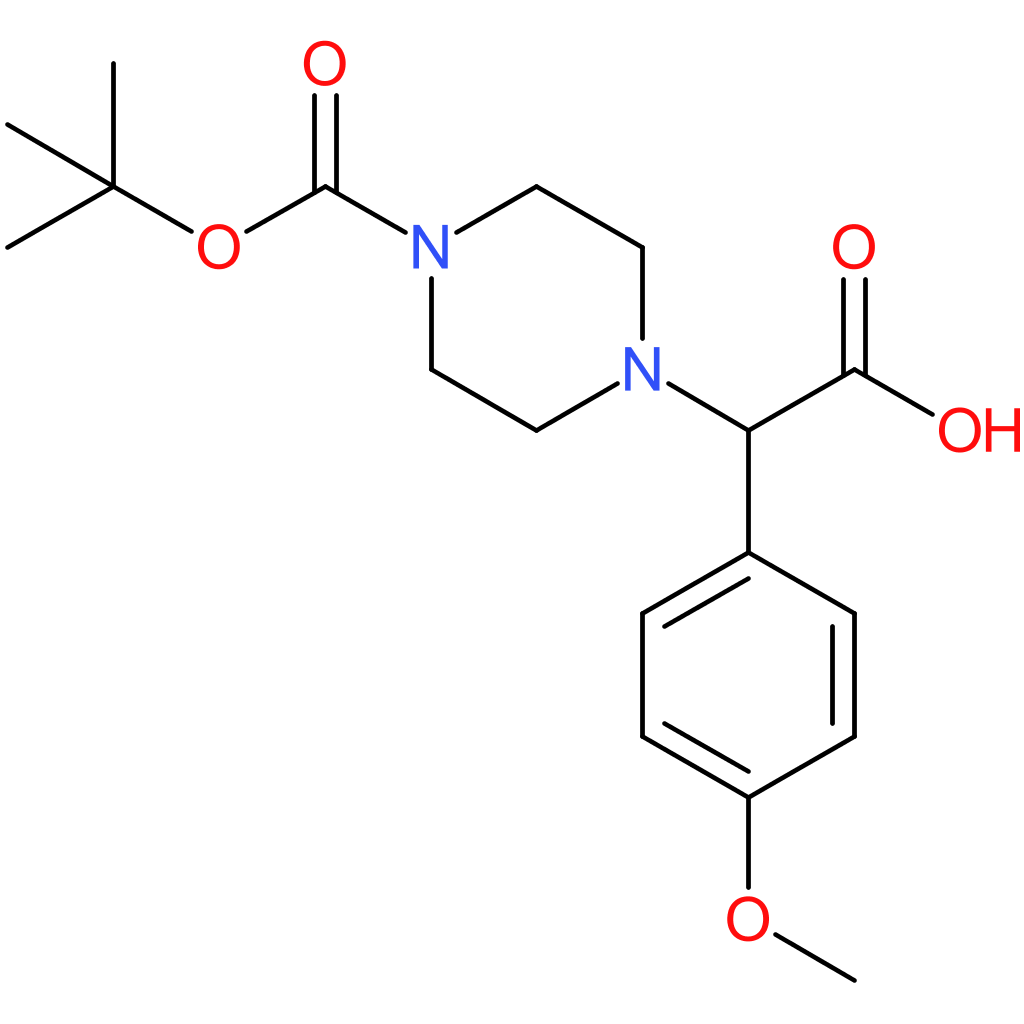 2-[4-(tert-Butoxycarbonyl)piperazin-1-yl]-2-(4-methoxyphenyl)acetic acid