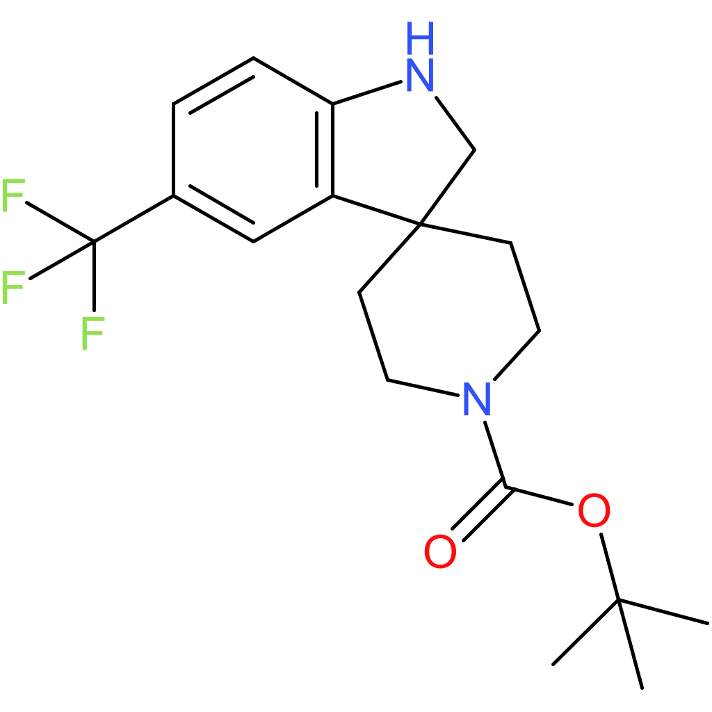 tert-Butyl 5-(trifluoromethyl)-1,2-dihydrospiro[indole-3,4′-piperidine]-1′-carboxylate