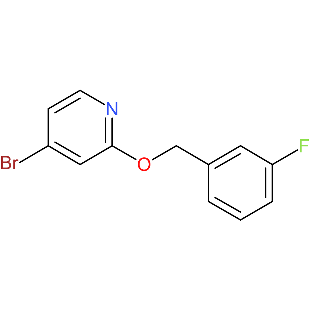 4-Bromo-2-(3-fluorobenzyloxy)pyridine