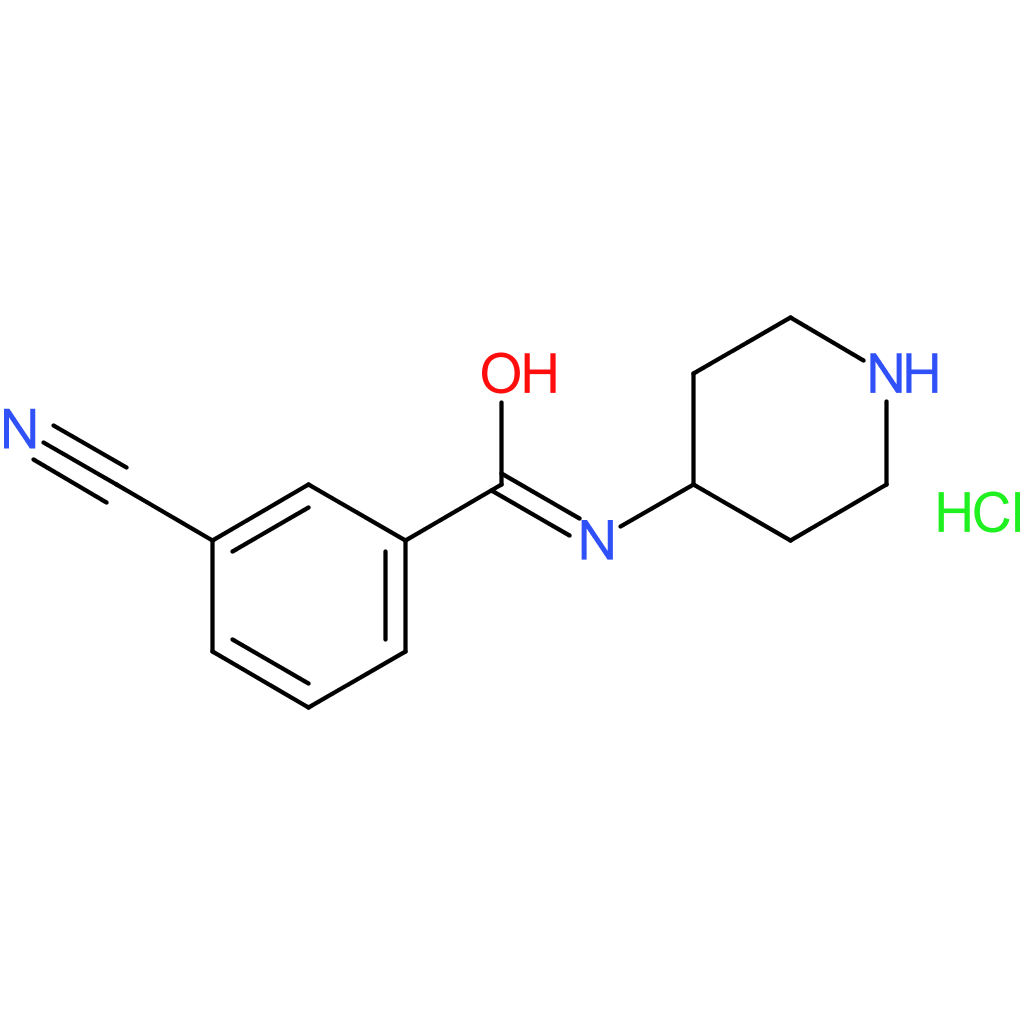3-Cyano-N-piperidin-4-yl-benzamide hydrochloride
