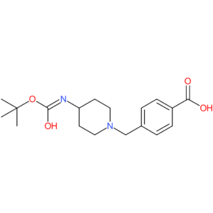 4-[<4-(tert-Butoxycarbonylamino)piperidin-1-yl>methyl]benzoic acid