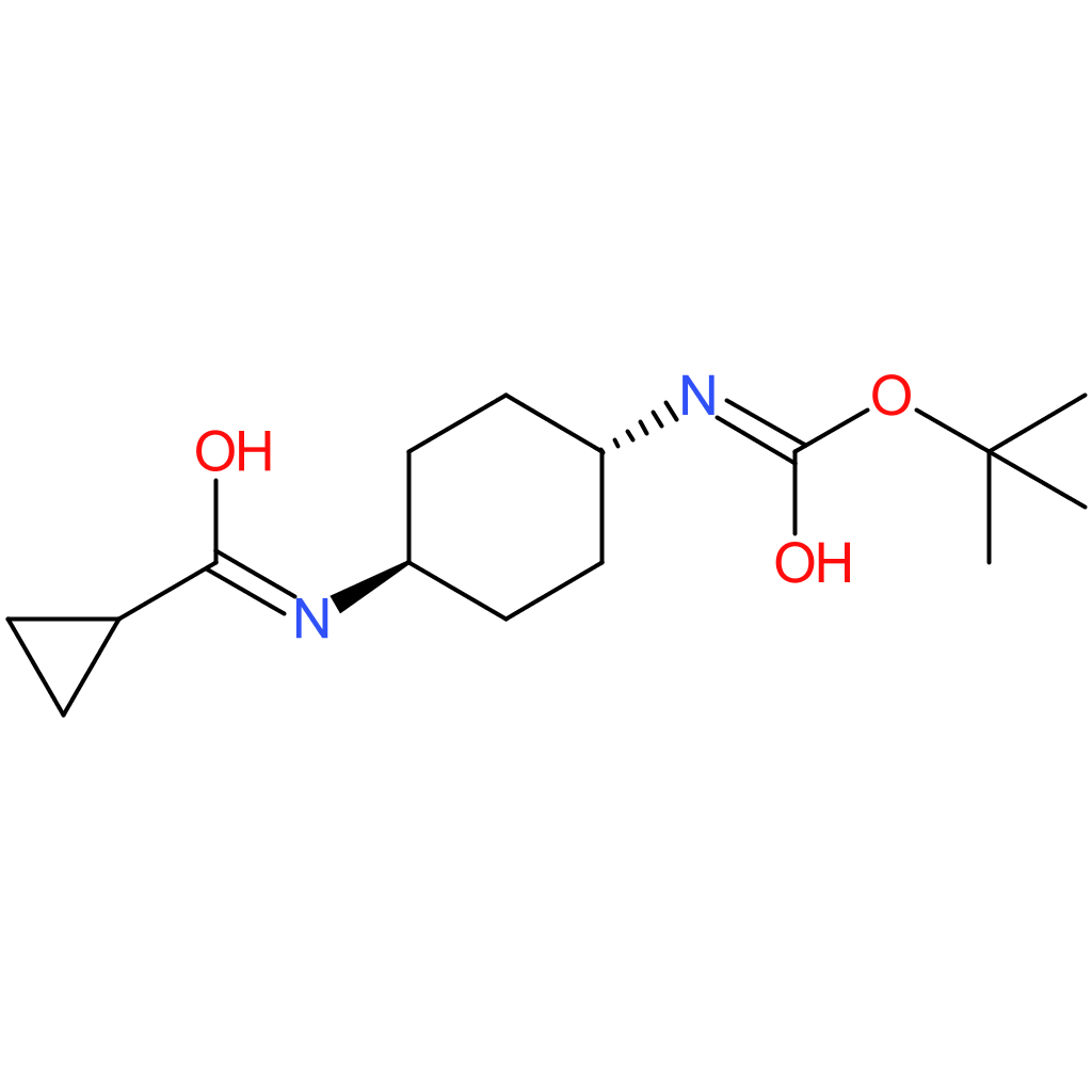 tert-Butyl (1R*,4R*)-4-(cyclopropanecarbonylamino)cyclohexylcarbamate