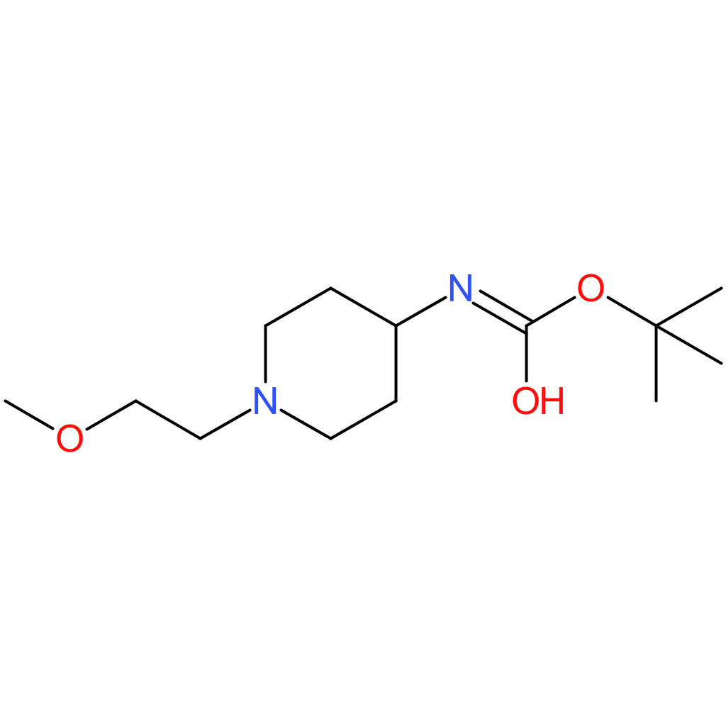 tert-Butyl 1-(2-methoxyethyl)piperidin-4-ylcarbamate