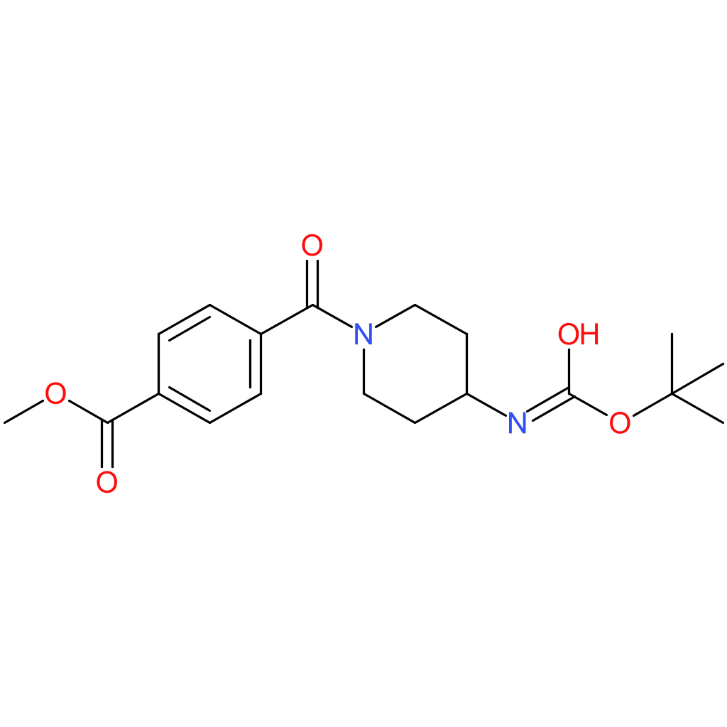 Methyl 4-[4-(tert-butoxycarbonylamino)piperidine-1-carbonyl]benzoate