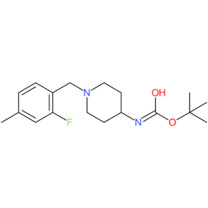 tert-Butyl 1-(2-fluoro-4-methylbenzyl)piperidin-4-ylcarbamate