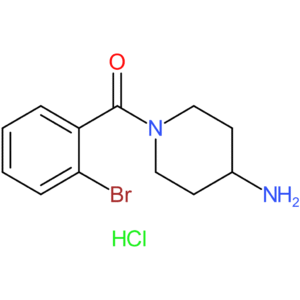 (4-Aminopiperidin-1-yl)(2-bromophenyl)methanone hydrochloride
