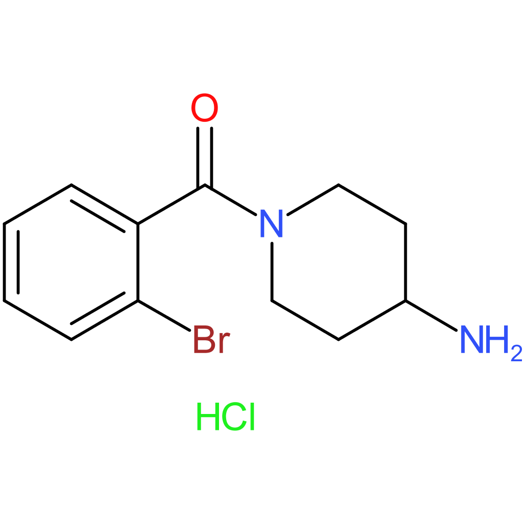 (4-Aminopiperidin-1-yl)(2-bromophenyl)methanone hydrochloride