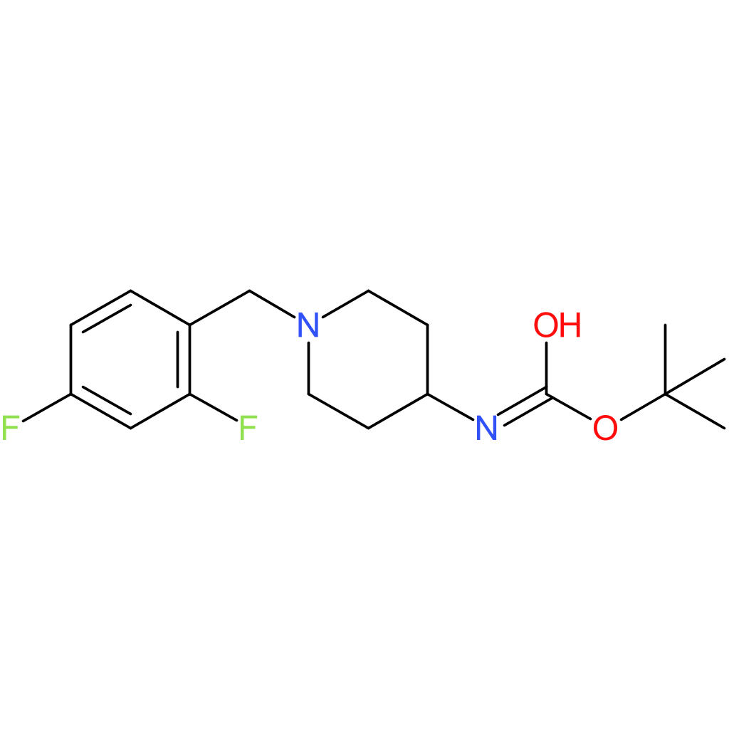 tert-Butyl 1-(2,4-difluorobenzyl)piperidin-4-ylcarbamate