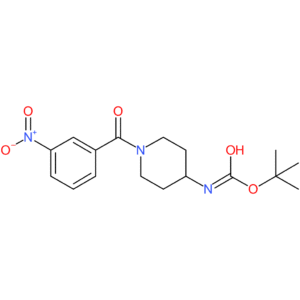 tert-Butyl 1-(3-nitrobenzoyl)piperidin-4-ylcarbamate