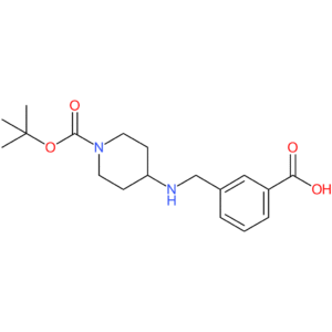 3-{[1-(tert-Butoxycarbonyl)piperidin-4-ylamino]methyl}benzoic acid