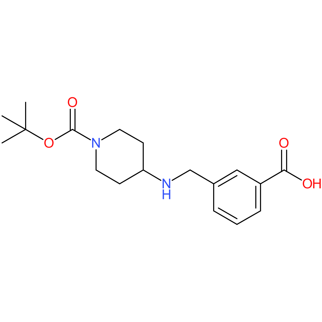 3-{[1-(tert-Butoxycarbonyl)piperidin-4-ylamino]methyl}benzoic acid