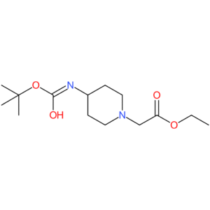 Ethyl 2-(4-(tert-butoxycarbonylamino)piperidin-1-yl)acetate
