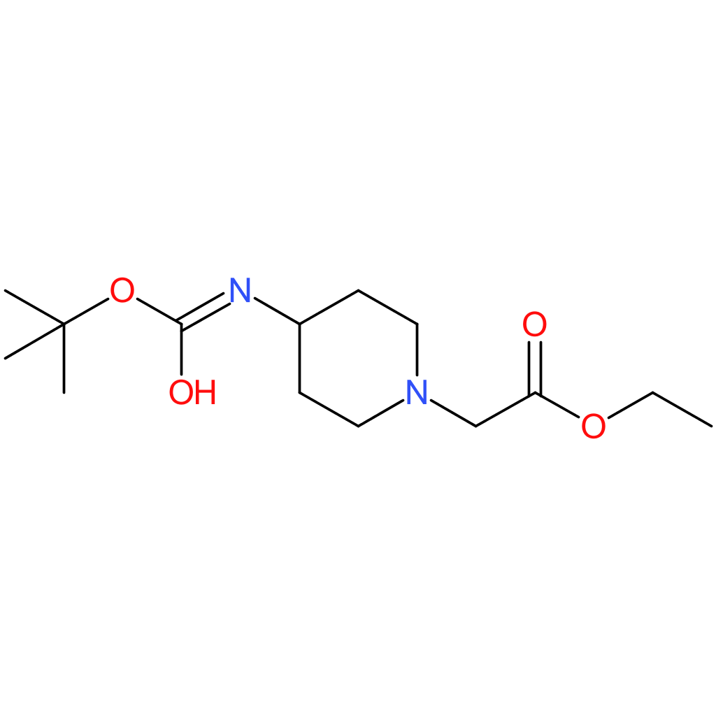 Ethyl 2-(4-(tert-butoxycarbonylamino)piperidin-1-yl)acetate