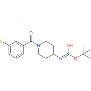 tert-Butyl 1-(3-fluorobenzoyl)piperidin-4-ylcarbamate