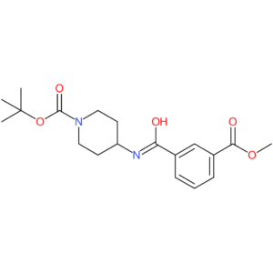 tert-Butyl 4-[3-(methoxycarbonyl)benzamido]piperidine-1-carboxylate