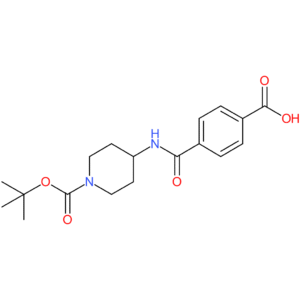 4-[{1-(tert-Butoxycarbonyl)piperidin-4-yl}carbamoyl]benzoic acid
