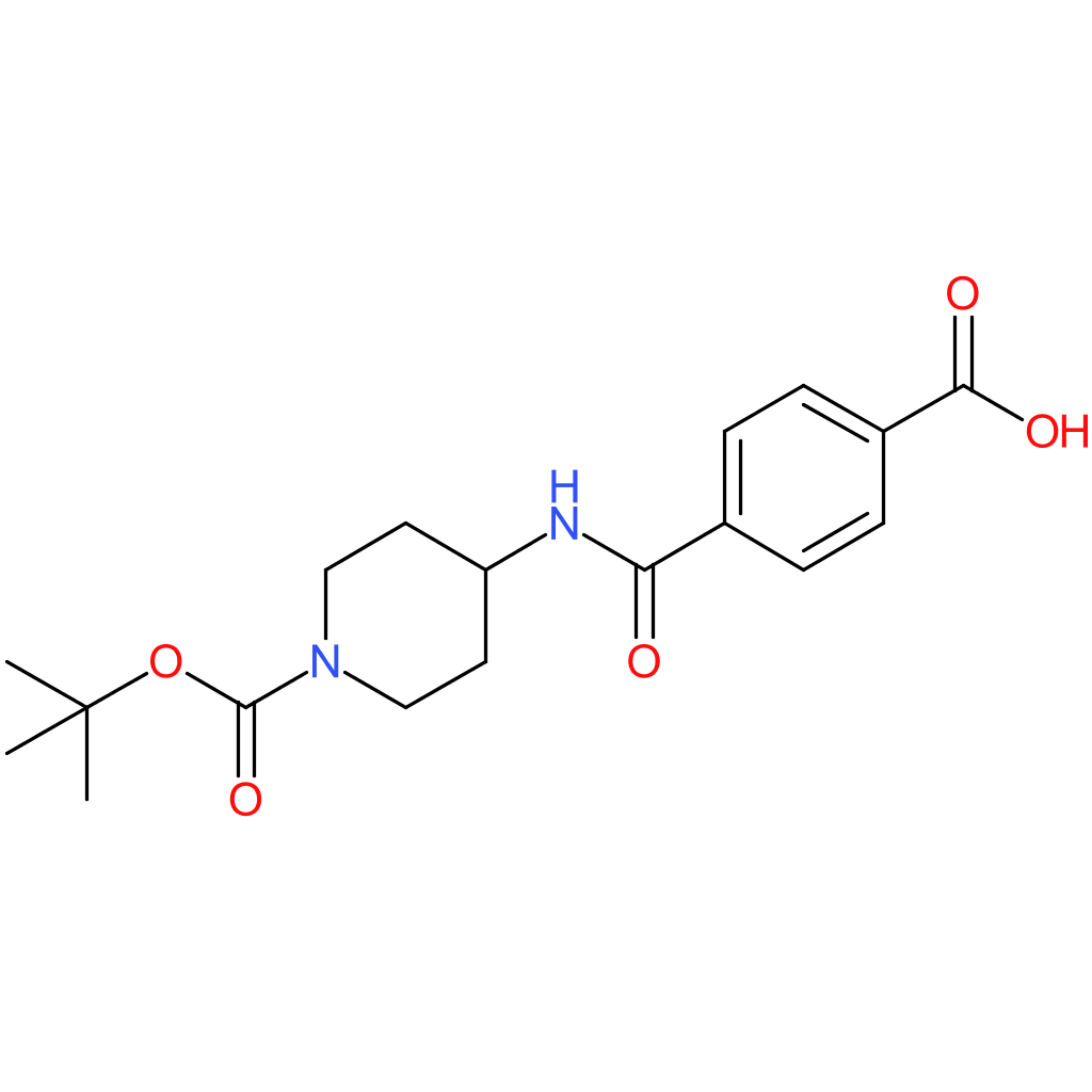 4-[{1-(tert-Butoxycarbonyl)piperidin-4-yl}carbamoyl]benzoic acid