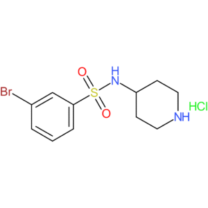 3-Bromo-N-(piperidin-4-yl)benzenesulfonamide hydrochloride