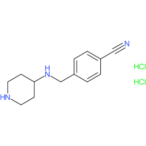 4-[(Piperidin-4-ylamino)methyl]benzonitrile dihydrochloride