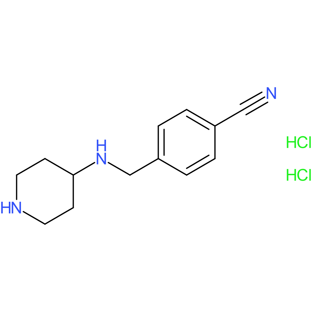 4-[(Piperidin-4-ylamino)methyl]benzonitrile dihydrochloride
