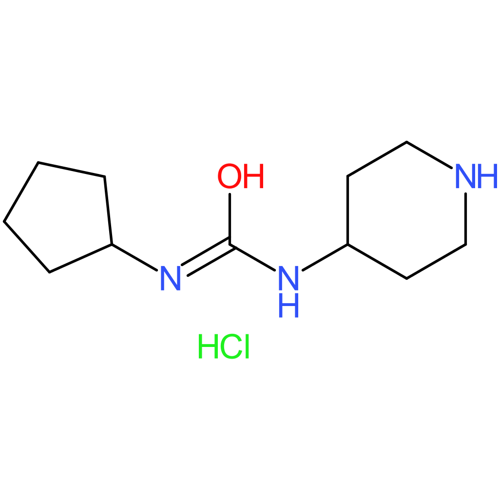 1-Cyclopentyl-3-(piperidine-4-yl)urea hydrochloride