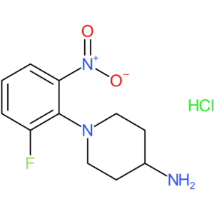 1-(2-Fluoro-6-nitrophenyl)piperidin-4-amine hydrochloride